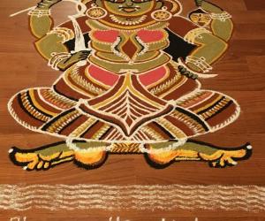 Bhagavathy Kalam ( Kerala Temple art ) 