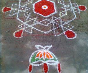 Rangoli: Vilaku Kolam