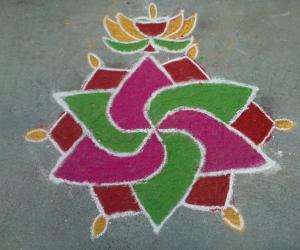 Color Kolam by Amudha Giri