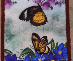 Rangoli: butterfly