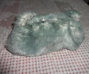 hand bag  with furcloth