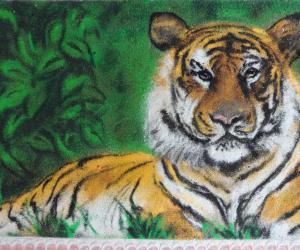 Rangoli: tiger