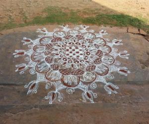 freehand rangoli