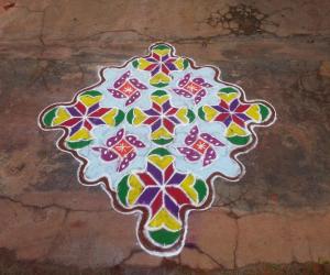 Rangoli: margali rangoli 