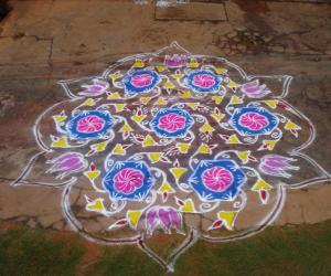 margali rangoli day 5.