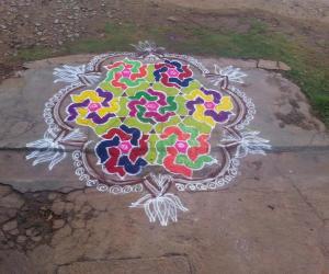 Rangoli: margali rangoli 