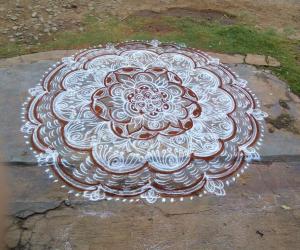 free hand rangoli