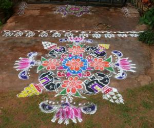 Ganesh chaturthi rangoli