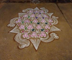 Valentines day Rangoli