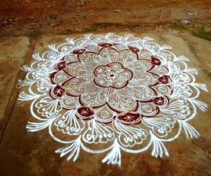 Friendship day rangoli