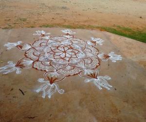 Freehand rangoli