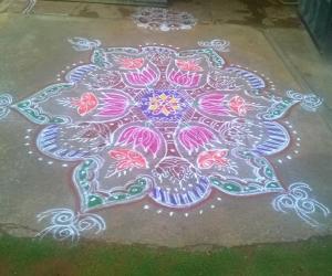 karthigai deepam rangoli