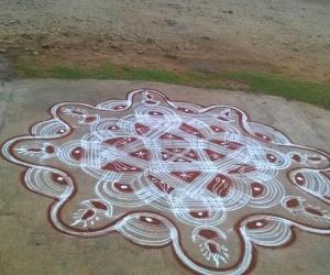 karthigai rangoli