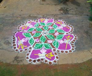 Rangoli: Mahashivarathri rangoli