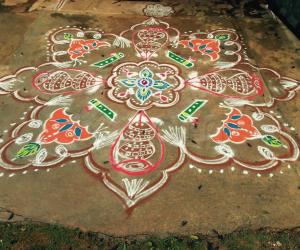 Krishna Jayanthi rangoli