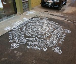 Rangoli: free hand rangoli