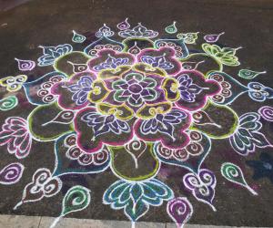 flower rangoli