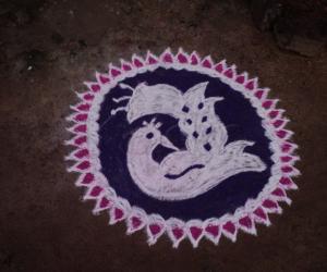 Rangoli: marghali kolam