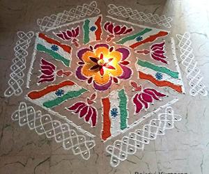 Republic day kolam 