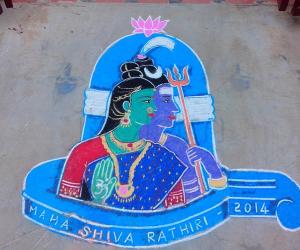 Rangoli: Shiva rathiri