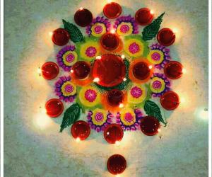 Rangoli: Diwali puja