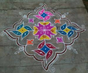 New year kolam 2016