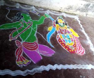 Rangoli: Ram navami rangoli