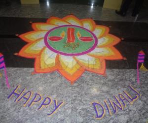 Diwali - 2014 Rangoli - in my office