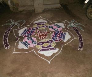 Rangoli: Maattu pongal kolam