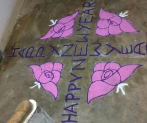 Rangoli: HAPPY NEW YEAR-2015