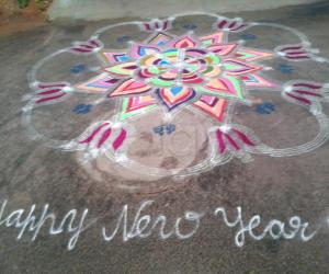 Freehand  rangoli