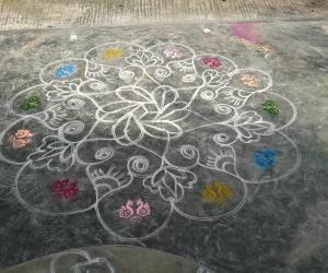 Freehand  rangoli