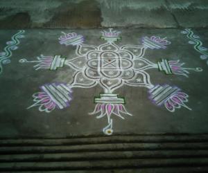 simple padi kolam