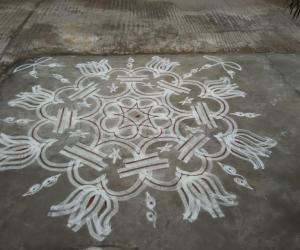 simple padi kolam