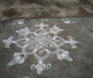 simple chikku kolam