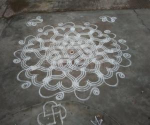 Freehand  rangoli