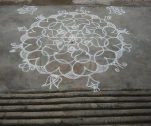 Rangoli in a Kolam 