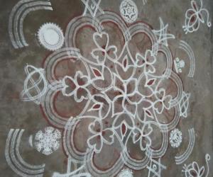 Floral rangoli 