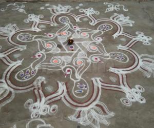 Rangoli: Aadi Day-2 Kolam. 