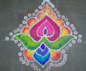 Rangoli: margazhi kolam