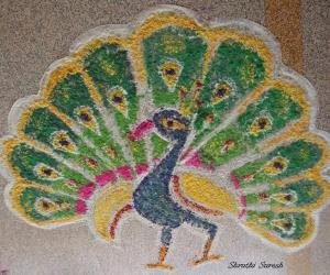 Rangoli: Peacock