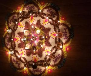 Rangoli for Lakshmi Pooja