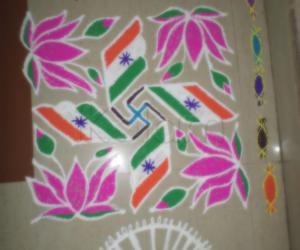 Happy Independence Day Rangoli