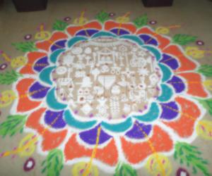 POOJA RANGOLIS