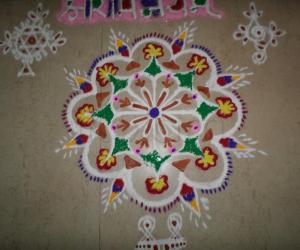 freehand rangoli