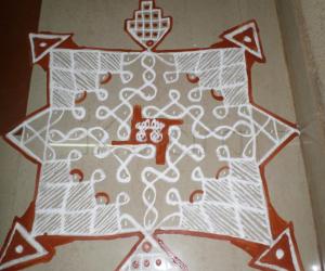 CHIKKU COMBINED WITH PADI KOLAM