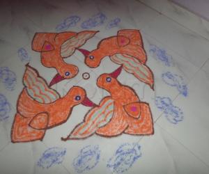 Flying Fire(ORANGE) Birds.