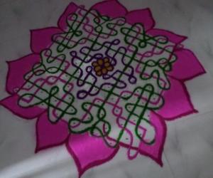 Rangoli: DASHAHARA DAY-8 PINK SPECIAL