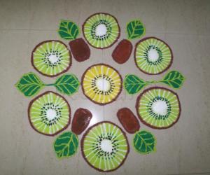 FRUIT SALAD N RANGOLI