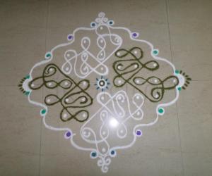 Rangoli: CHIKKU DESIGN